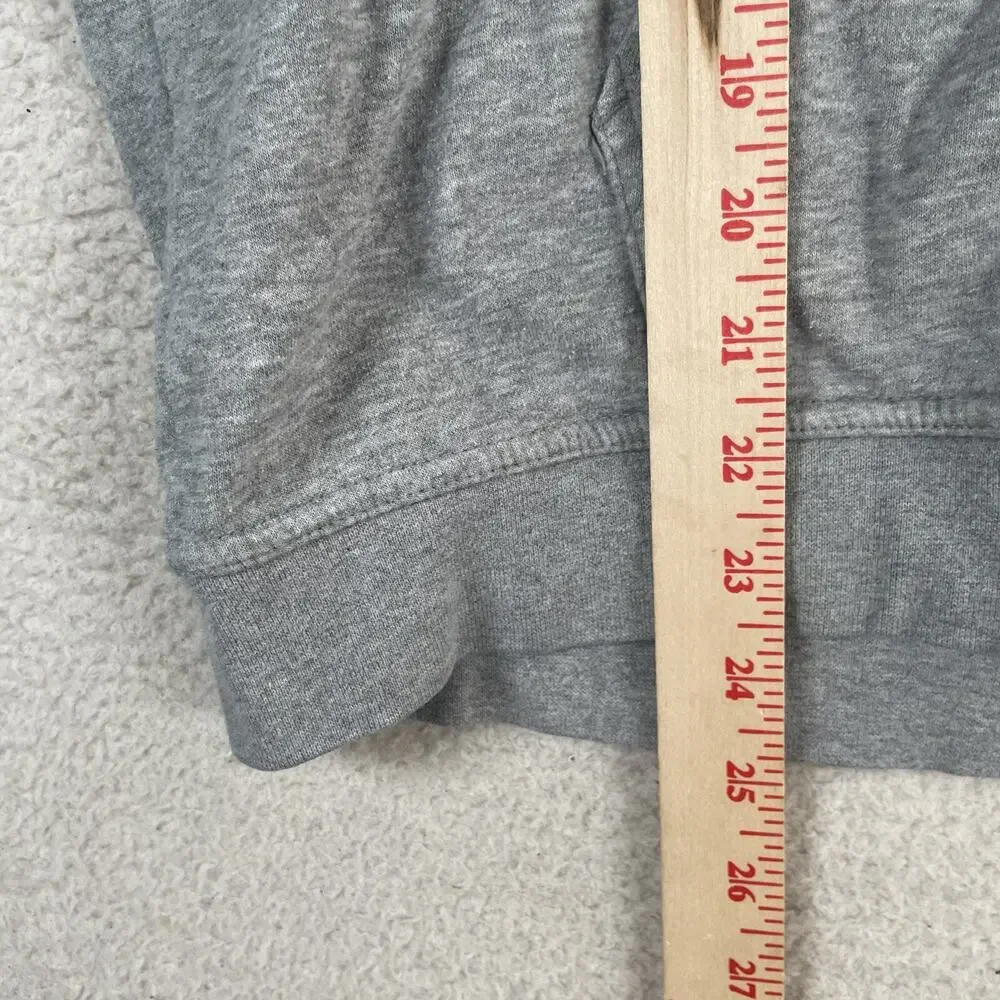 Nike Hoodie Sweatshirt Womens XL Gray Funnel Neck Fleece 853928 Gym Workout